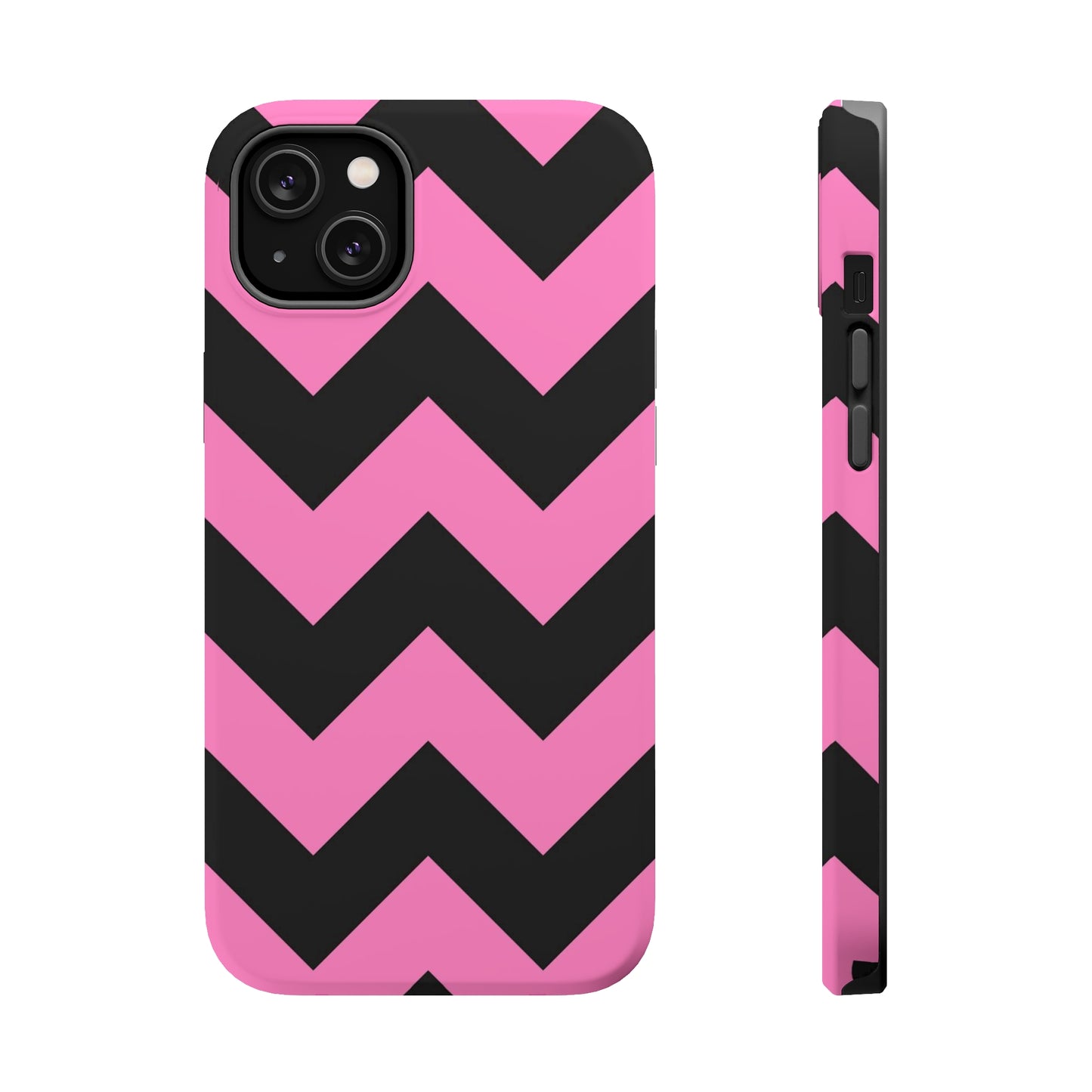 Black and Pink Chevron Stripes