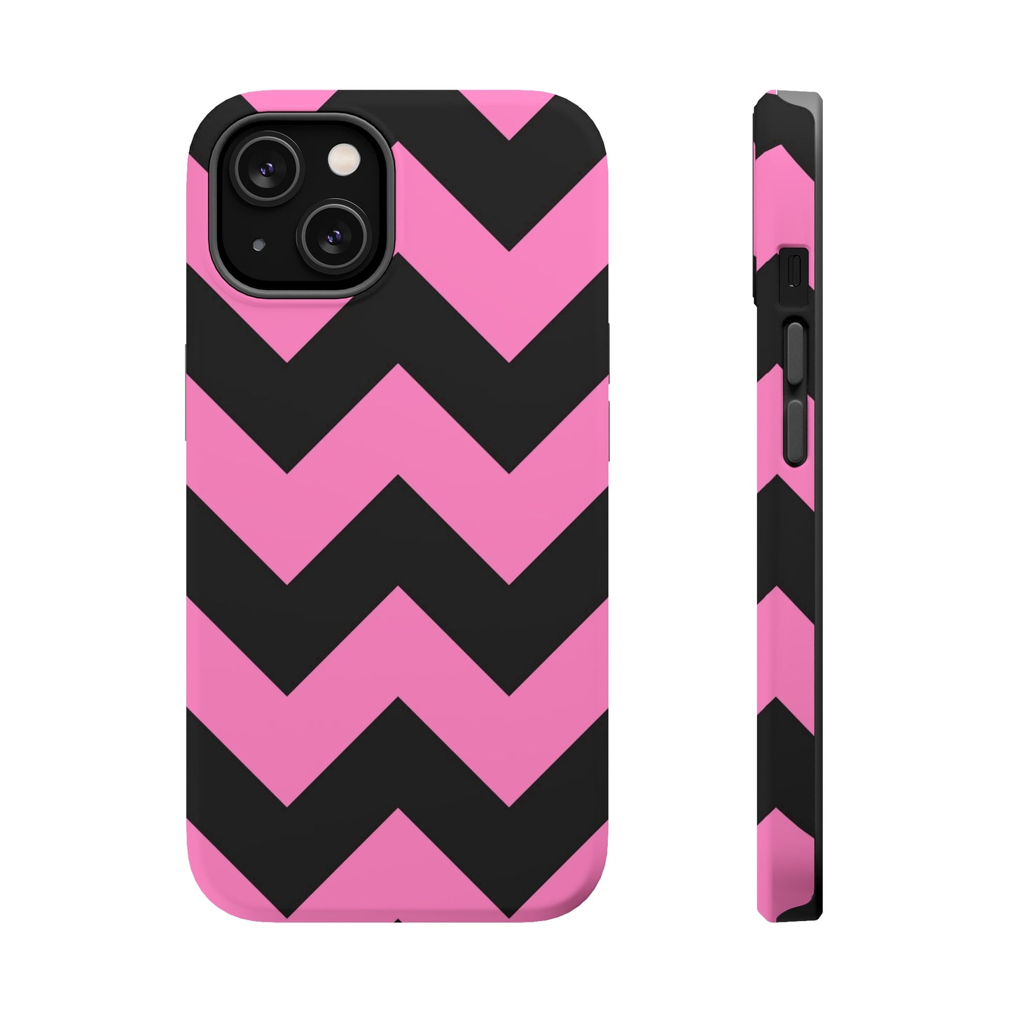 Black and Pink Chevron Stripes