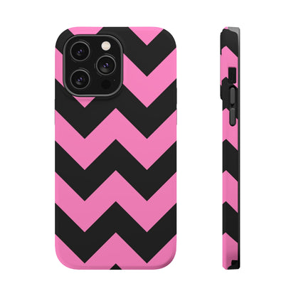 Black and Pink Chevron Stripes