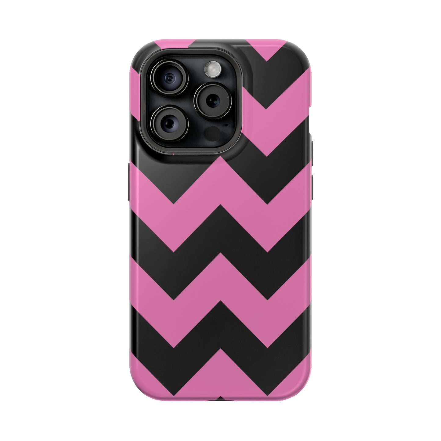 Black and Pink Chevron Stripes