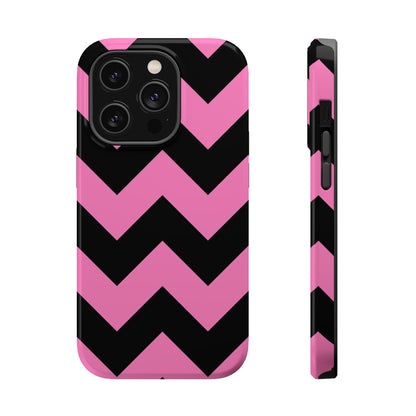 Black and Pink Chevron Stripes