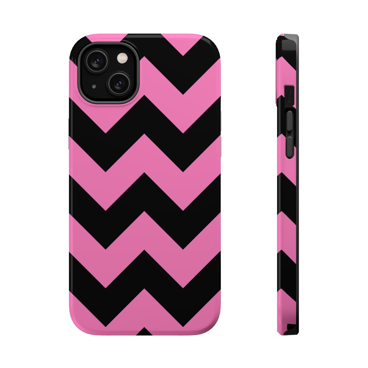 Black and Pink Chevron Stripes